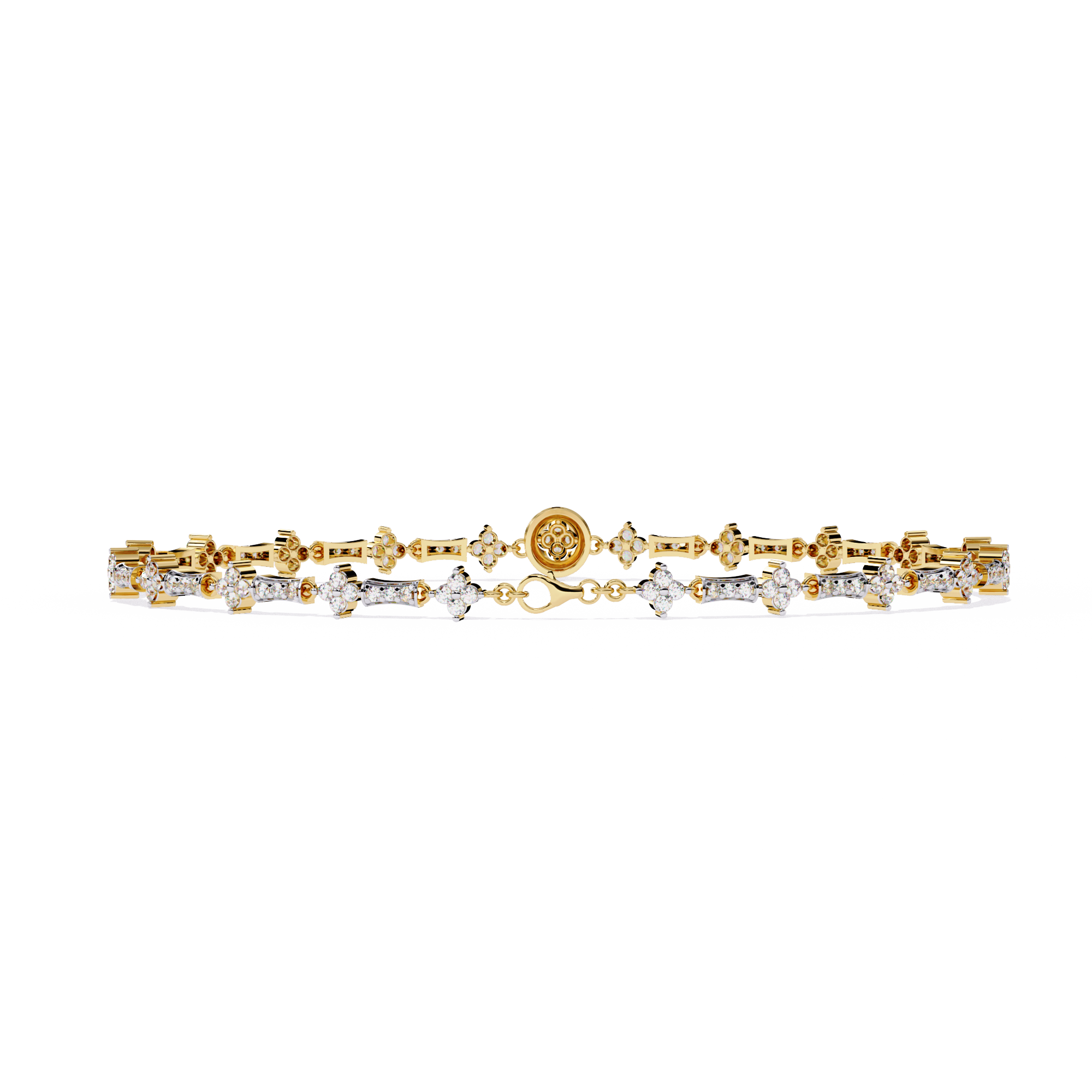 Dazzling everyday wear bracelet – Yellow Gold