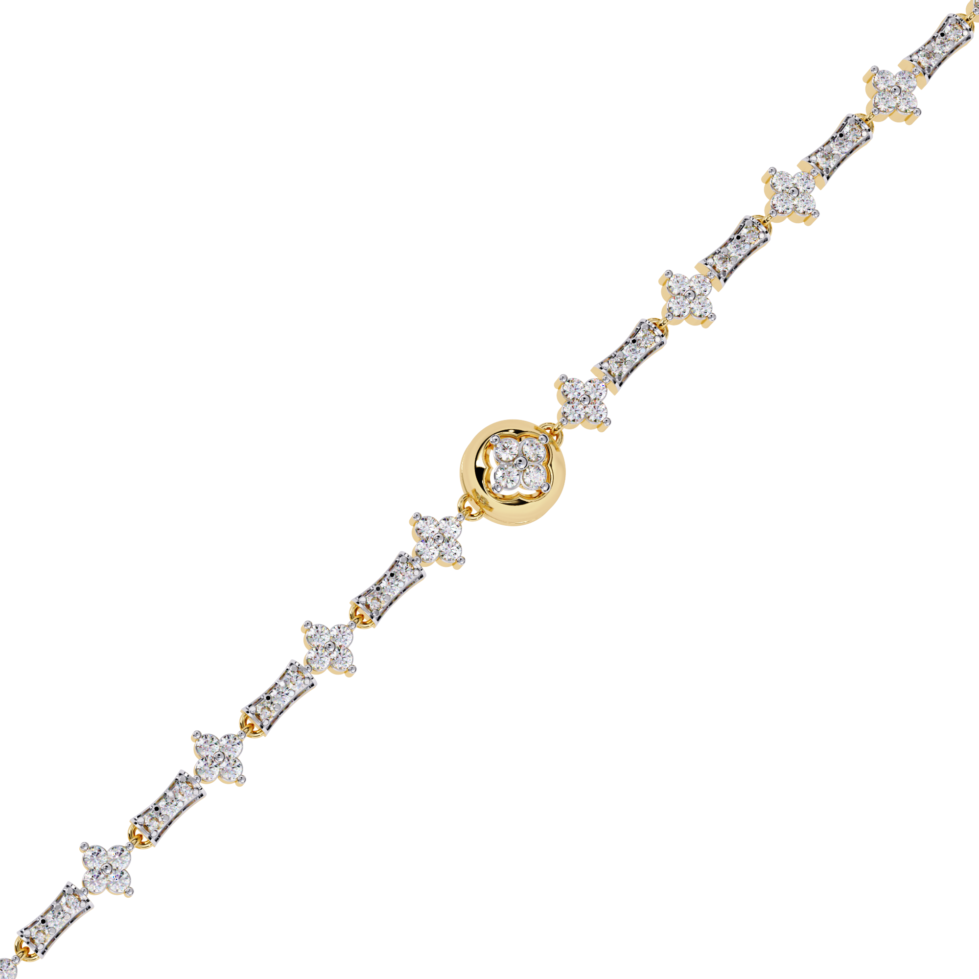 Dazzling everyday wear bracelet – Yellow Gold