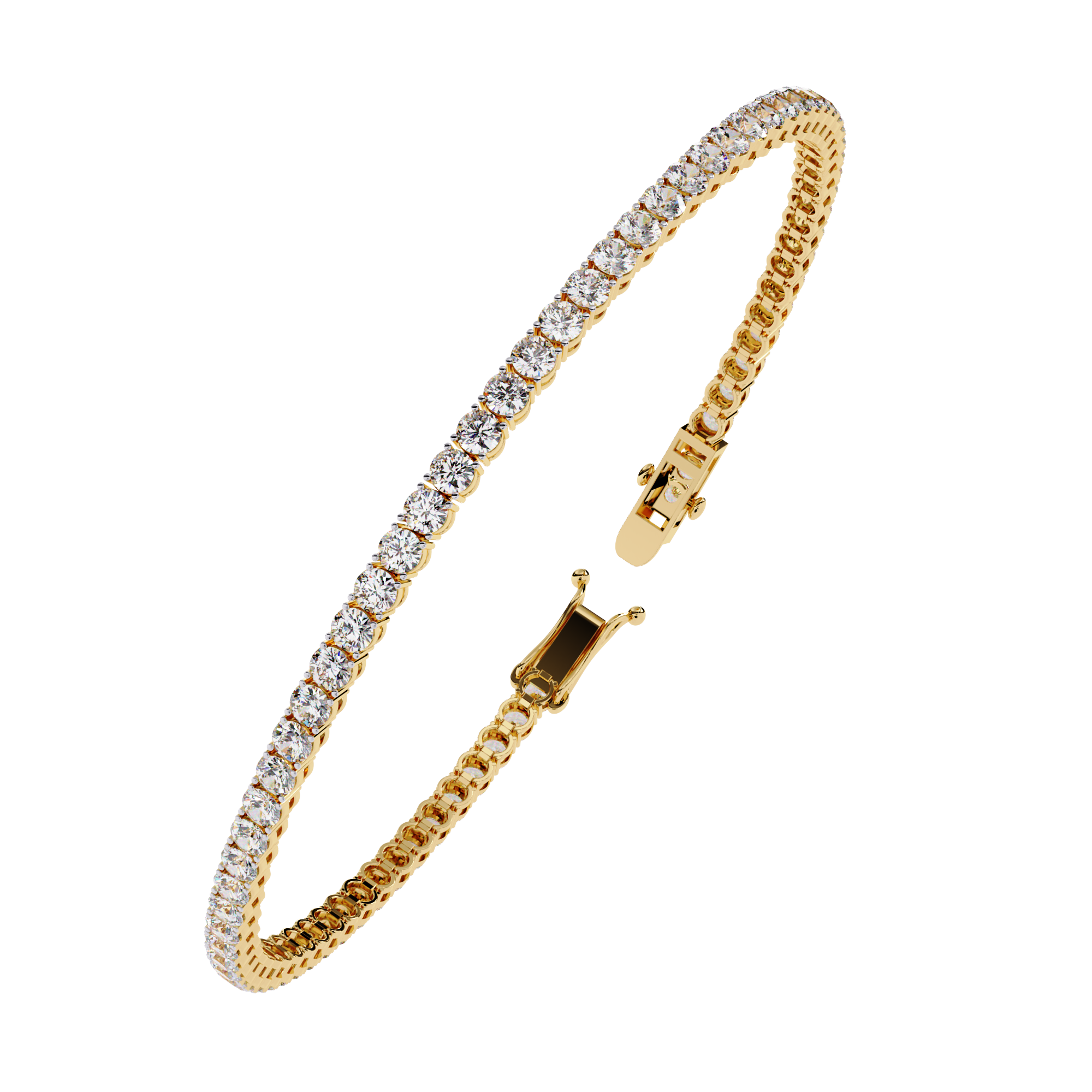 Evergreen Tennis bracelet – Yellow Gold