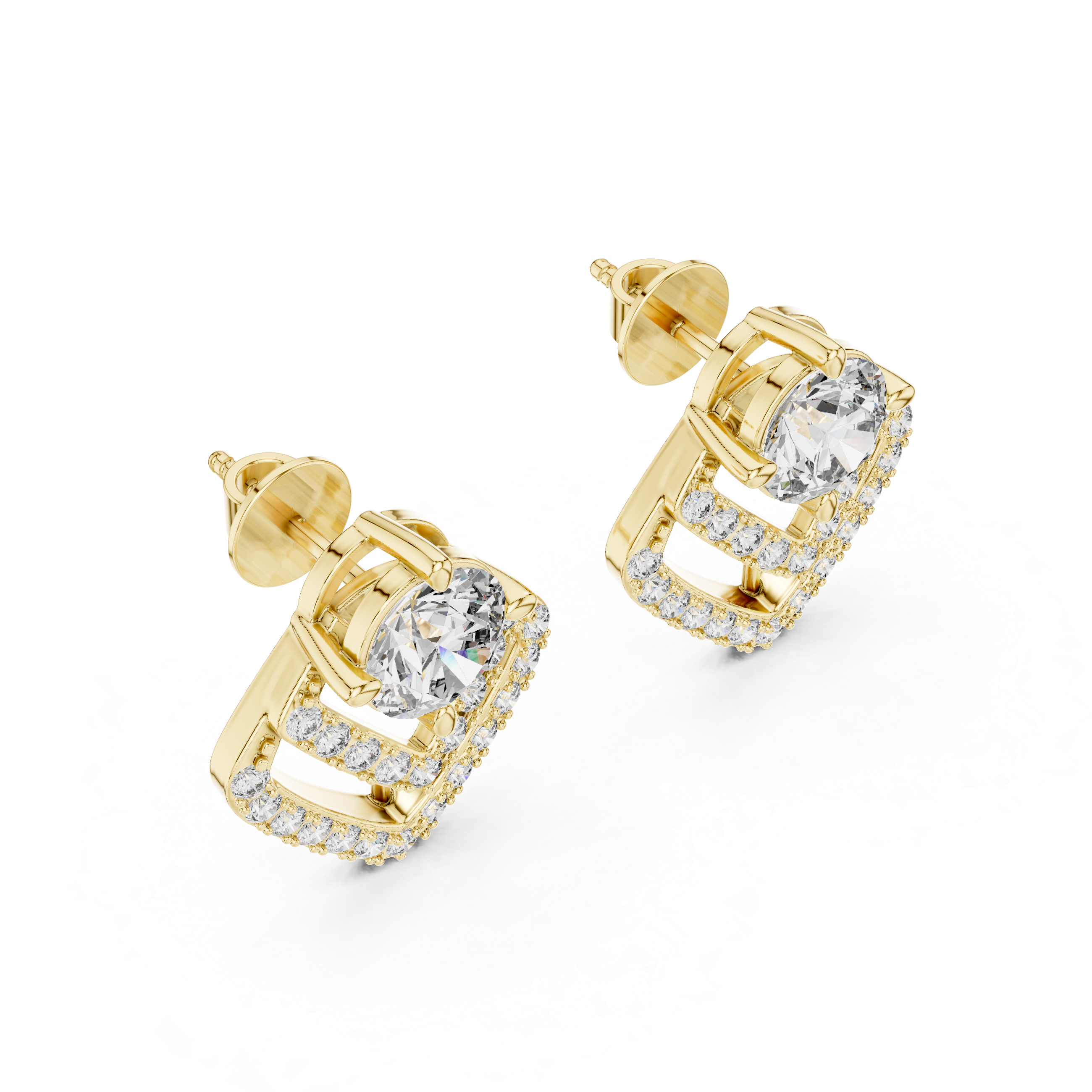Party Wear Earrings – Yellow Gold