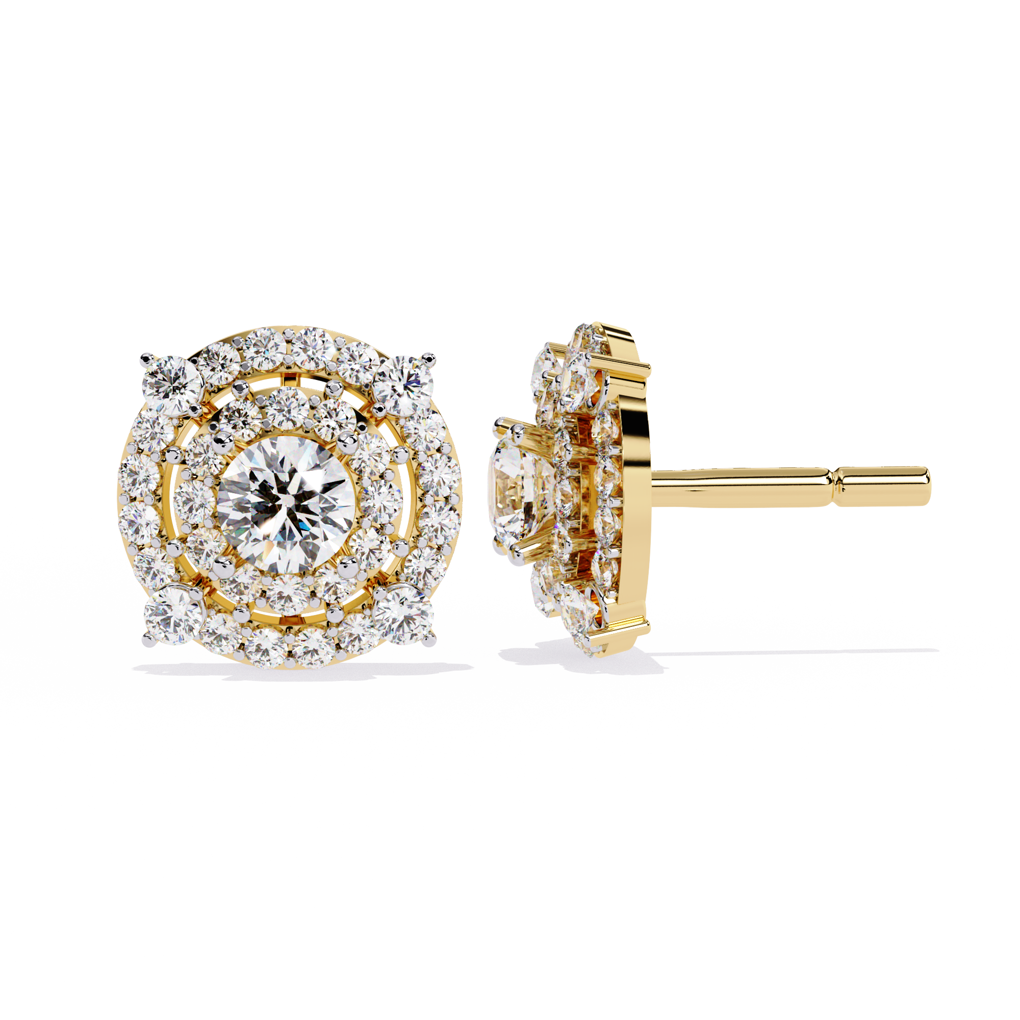 Chakravyu Earrings – Yellow Gold