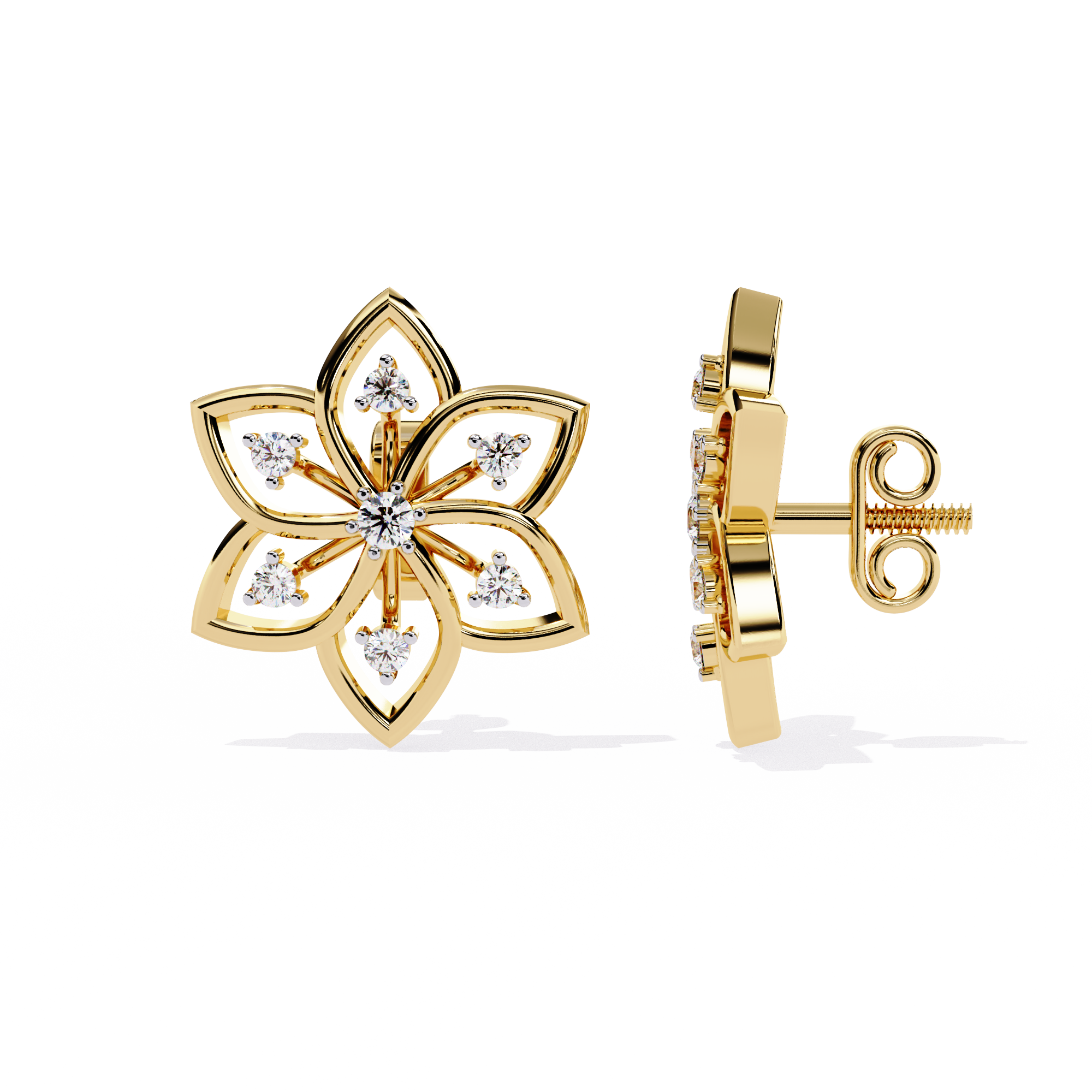 Flower earring for daily use