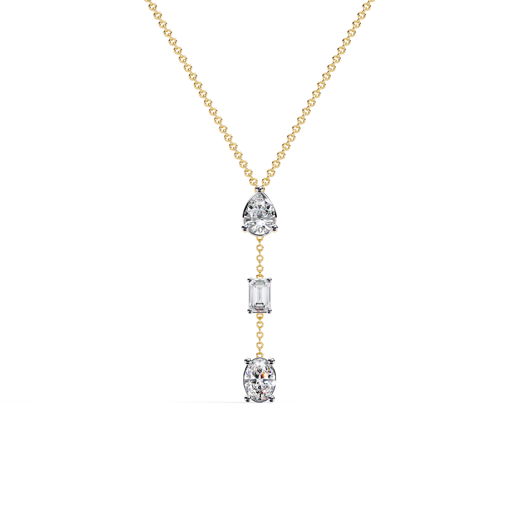 Fancy solitaire everyday pendant