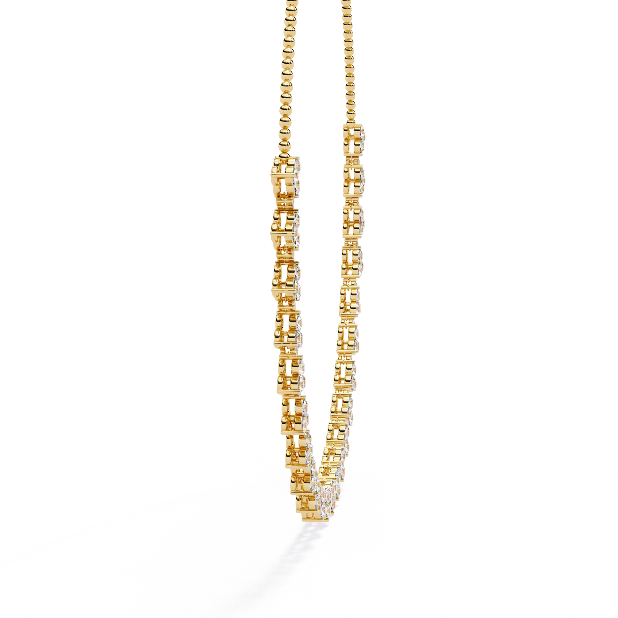 Evergreen designe Necklace – Yellow Gold