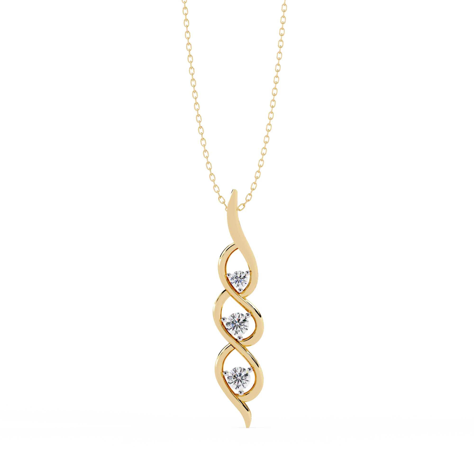 Evergreen three diamond Pendant